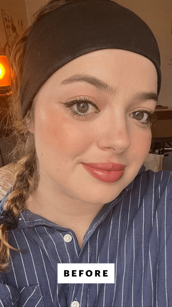 Hoffmann before applying the Farmacy Green Clean Cleansing Balm